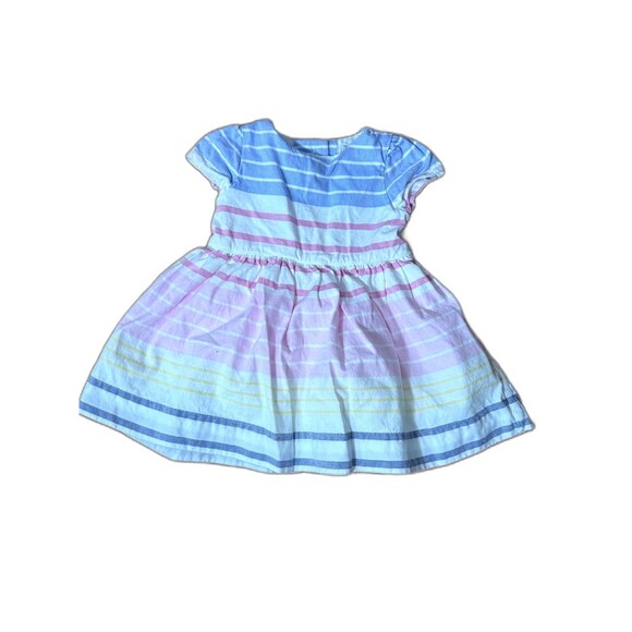 Ralph Lauren Striped Cotton Oxford Dress 3 Month - Picture 1 of 7